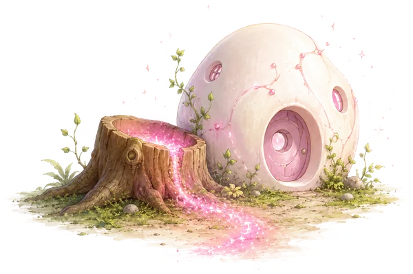 La Cellule Souche, maison de Lilirone, près du Puits originel